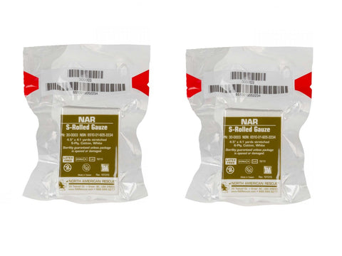 NAR S-Rolled Gauze 2 Pack